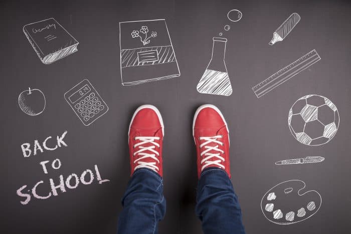 Creative concept with Back to school theme